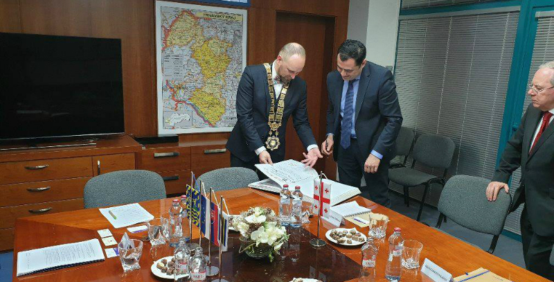 სამეგრელო-ზემო სვანეთის სახელმწიფო რწმუნებული ტრნავის რეგიონის გუბერნატორს შეხვდა