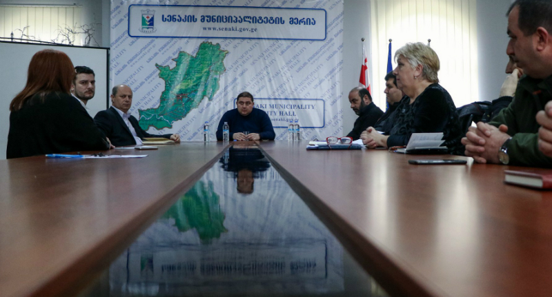 სენაკის მერიაში სამუშაო შეხვედრა გაიმართა