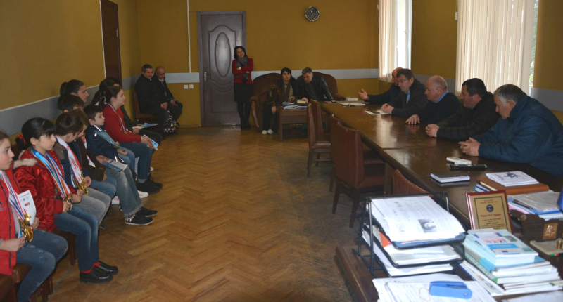 ჩხოროწყუს მერი გამარჯვებულ სპორტსმენებს შეხვდა