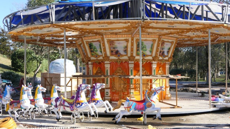 ფოთის ცენტრალურ პარკში სარეაბილიტაციო სამუშაოები დასრულების ეტაპზეა