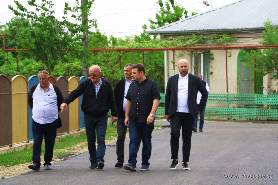 სენაკის მერი დევნილთა დასახლებაში მიმდინარე სამუშაოებს გაეცნო