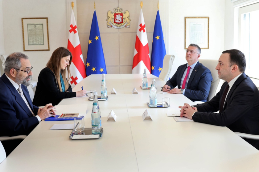 პრემიერ-მინისტრი ირაკლი ღარიბაშვილი საქართველოში ევროკავშირის სადამკვირვებლო მისიის ახალ ხელმძღვანელს შეხვდა