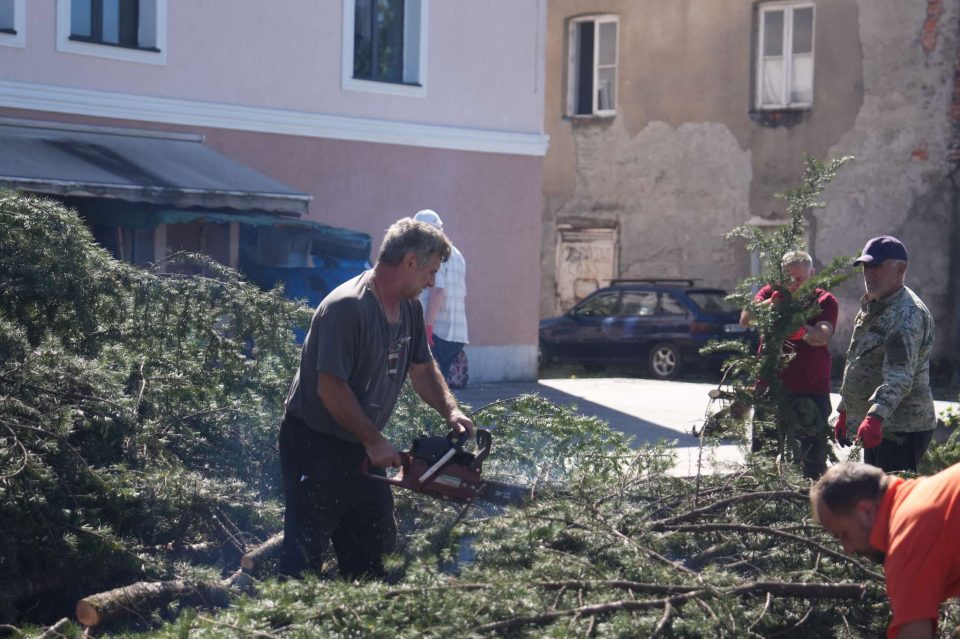 ძლიერმა ქარმა  ჩხოროწყუს მუნიციპალიტეტში პრობლემები შექმნა